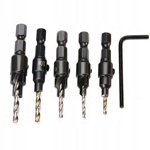 Wiertła do konfirmatów Wysoka Jakość M2 6el konfirmatu drewna zestaw 5-12mm na Arena.pl