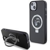 Etui Karl Lagerfeld do iPhone 15, iPhone 14, iPhone 13, Czarny, MagSafe