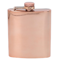 Miedź Połysk Piersiówka ze Stali Nierdzewnej 8 OZ ok. 240 ml Gentelo