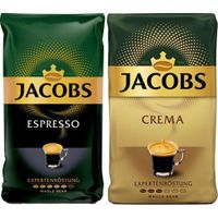 Jacobs kawa ziarnista 2 sztuki x 1 kg: Crema, Espresso