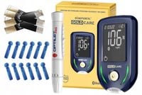 Glukometr Diagnostic GOLD CARE nakłuwacz+ paski+ lancety