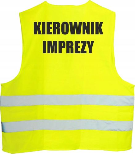 KAMIZELKA ODBLASKOWA nadruk OPERATOR ALKOHOLU na Arena.pl