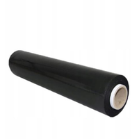 folia stretch ręczna 23 my 2,5 kg 160% czarna tuleja 500 g
