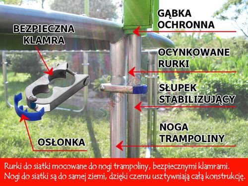 TRAMPOLINA SKYFLYER RING 2in1 366CM 12FT + Gratisy na Arena.pl