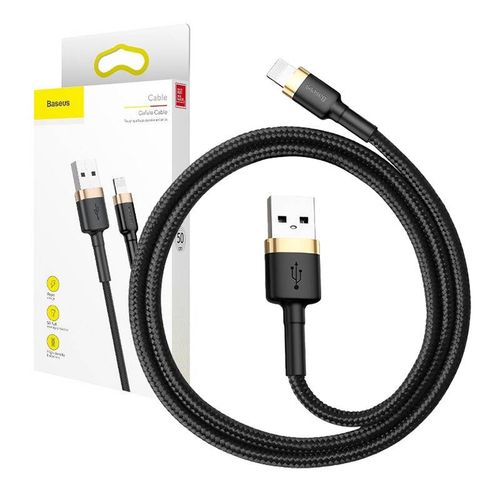 kabel usb lightning  baseus cafule 1.5a 2m (złoto-czarny) na Arena.pl