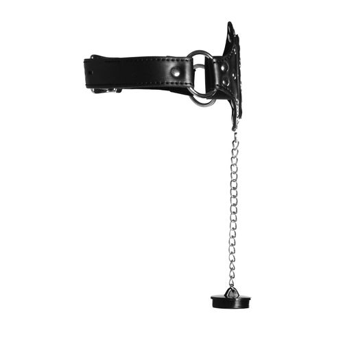 Open Mouth Gag with Plug Stopper - Black na Arena.pl