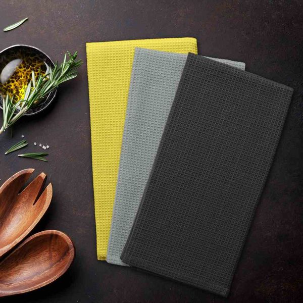 KIT/AH/LETTY/WAFFLE/GREYS&YELLOW/3PACK/50X70 zdjęcie 5