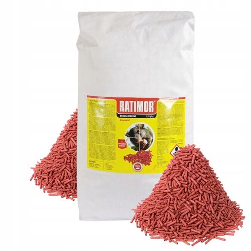 RATIMOR Trutka na myszy i szczury granulat Trucizna Bromadiolon 5kg na Arena.pl