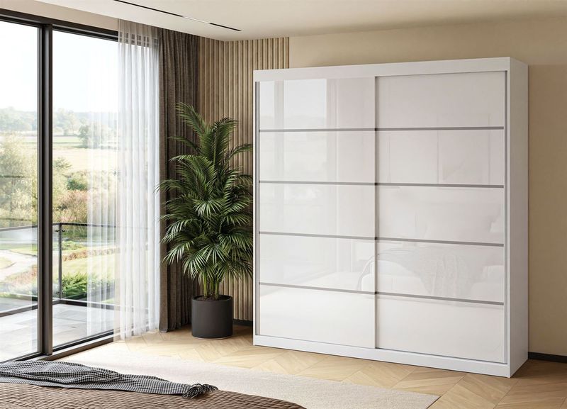 SZAFA BASTER lustro plus połysk 200 cm zdjęcie 2