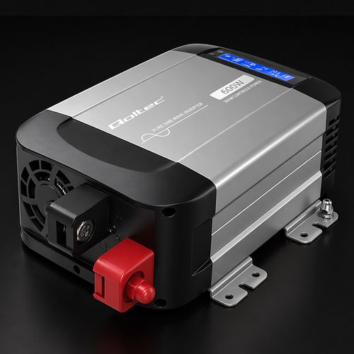 Qoltec przetwornica 12V/230V 300W LCD na Arena.pl