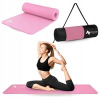 GRUBA 1,5CM MATA DO ĆWICZEŃ JOGI ANTYPOŚLIZGOWA TRENINGOWA NBR DUŻA +