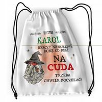 Plecak Dla Karola Sportowy Szkolny Worek Torba Z Nadrukiem Ze Zdjęciem
