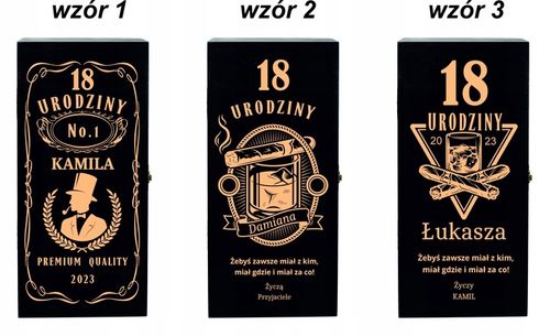 SKRZYNKA NA WHISKY JACK DANIELS PREZENT URODZINY 18 20 25 30 35 40 45 na Arena.pl