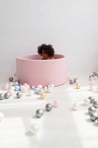 Suchy Basen z Kulkami 90x30 Kojec dla Dzieci Różowy Smart 200 piłek MISIOO na Arena.pl