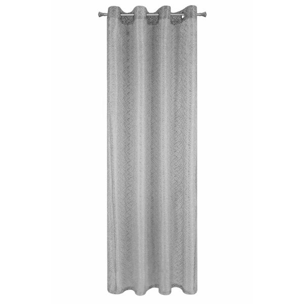 Firana gotowa na przelotkach AMANDA 140x250 Eurofirany szara zdjęcie 8