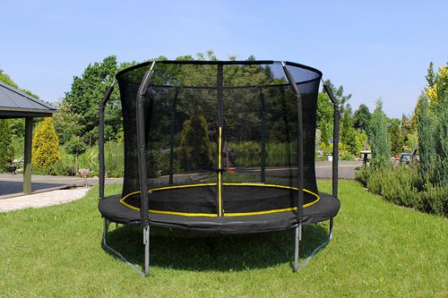 TRAMPOLINA PREMIUM 374 CM TOTAL SPORT Z DRABINKĄ na Arena.pl