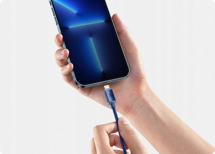 WZMACNIANY KABEL PRZEWÓD BASEUS USB DO IPHONE PD 2M SZYBKIE ŁADOWANIE 20W zdjęcie 8
