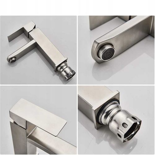 BATERIA ŁAZIENKOWA STOJĄCA UMYWALKOWA KRAN DO UMYWALKI ZLEWU CHROMOWA NISKA na Arena.pl