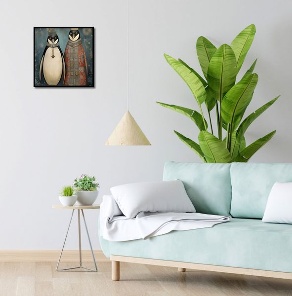Plakat 40x40cm Królewskie Pingwiny zdjęcie 4