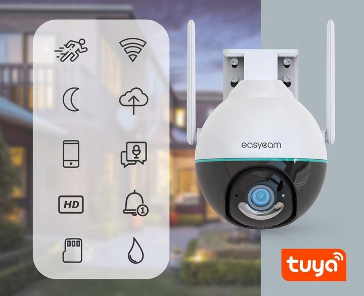 Kamera IP EasyCam obrotowa zewnętrzna Tuya 3MPx zdjęcie 10