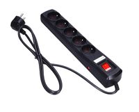 LISTWA ZASILAJĄCA PRZEPIĘCIOWA 5 GNIAZD 1,5m