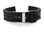 Pasek gumowy do zegarka 904B - karbowany - 22mm