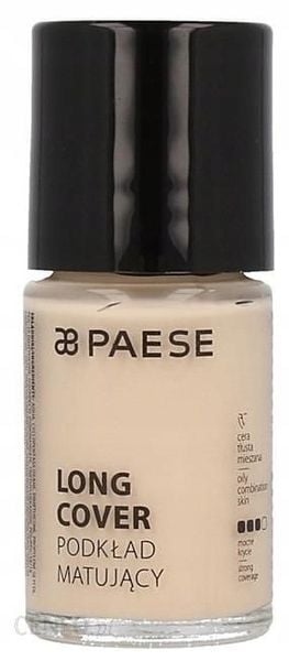 PAESE, Long Cover Mat Fluid Matujący 01M Porcelana zdjęcie 1