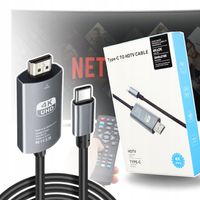 KABEL HDMI USB C 200CM ADAPTER PRZEWÓD 2M PRZEJŚCIÓWKA MHL VIDEO 4K HD