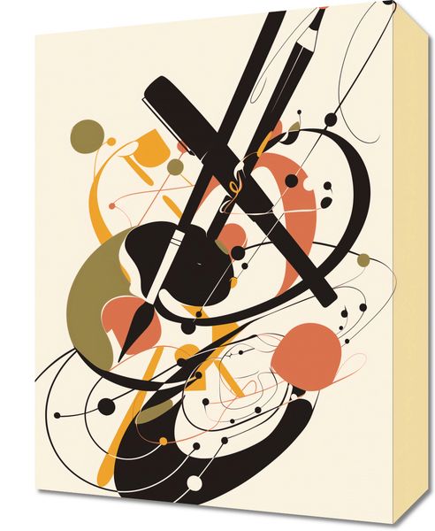 Obraz 30x40cm Abstrakcyjny Rapsod zdjęcie 1