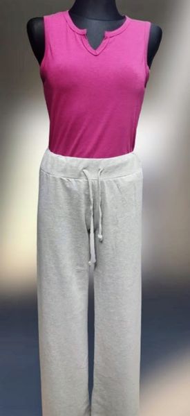 Dres damski KOMPLET modny 3 części L/XL szary z fioletem zdjęcie 2