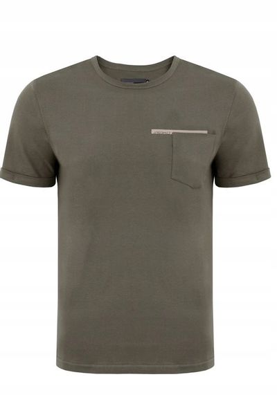 Koszulka męska khaki Giles Rozmiar - L zdjęcie 1