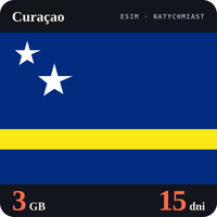 Karta eSIM Internet Curaçao 3 GB na 15 dni - bez rejestracji