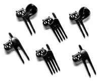 Imprezowe Kotki na Przekąski - Widelczyki Szpikulce 6 sztuk