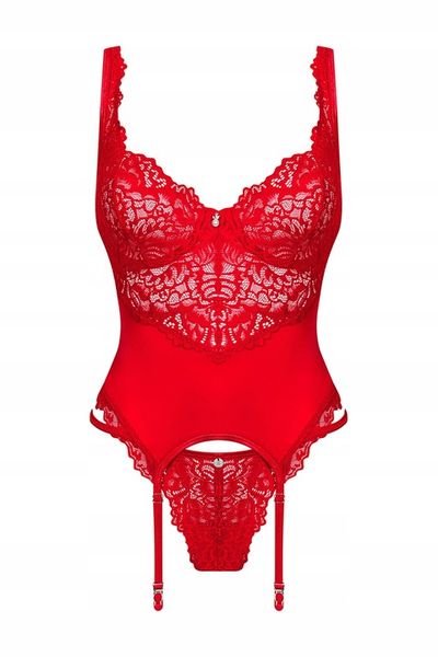 Obsessive Amor Cherris czerwony gorset S/M zdjęcie 4