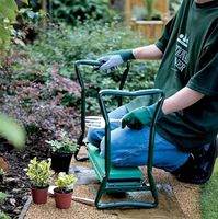 KLĘCZNIK OGRODOWY TABORET KRZESŁO SKŁADANE DO OGRODU ORGANIZER NA NARZĘDZIA