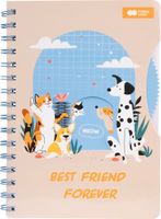 notes na spirali cat&dog z okienkiem  a5 2173 a'3