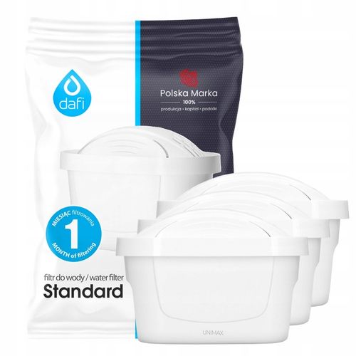 Wkład filtrujący 2+1 standard do dzbanka Dafi Unimax 3 szt. na Arena.pl