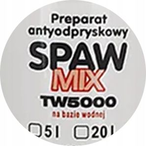 ŚRODEK ANTYODPRYSKOWY PREPARAT SPAWMIX 20 LITRÓW DUŻA BUTLA TW5000 na Arena.pl