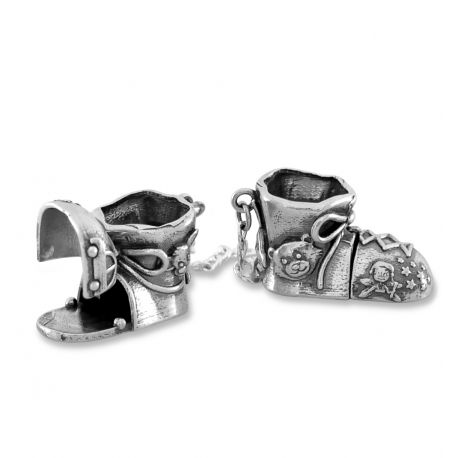 SREBRNE BUCIKI NA CHRZEST Z MIEJSCEM NA ZĄBEK PRÓBA SREBRA 925 GRAWER GRATIS zdjęcie 1