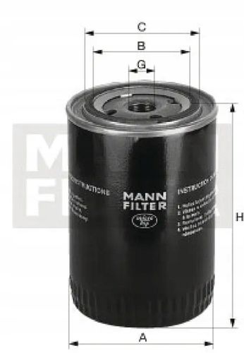 FILTR OLEJU MANN-FILTER na Arena.pl