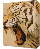 Obraz 30x40cm Majestatyczny Ryk Tygrysa