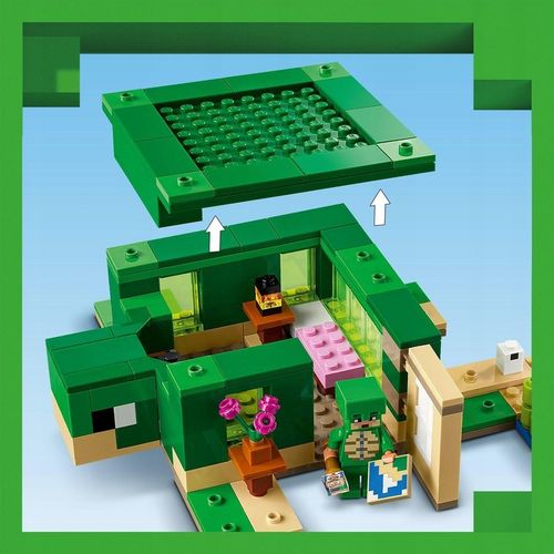 LEGO Minecraft Domek na plaży żółwi 21254 na Arena.pl