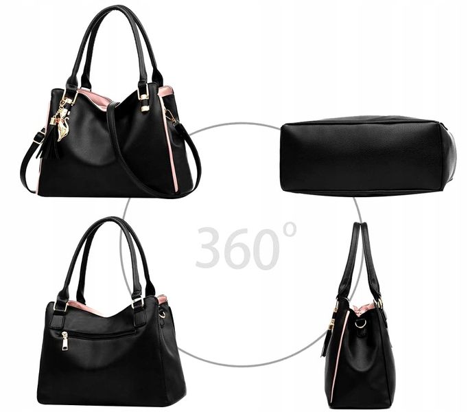 Skórzana Pojemna Torba Damska Miejska Torebka zdjęcie 8