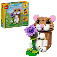 LEGO Creator 3 w 1 Uroczy chomik z kwiatkiem, 31376