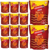Lajkonik Krakersy mini o smaku bekon 100 g x 14 sztuk