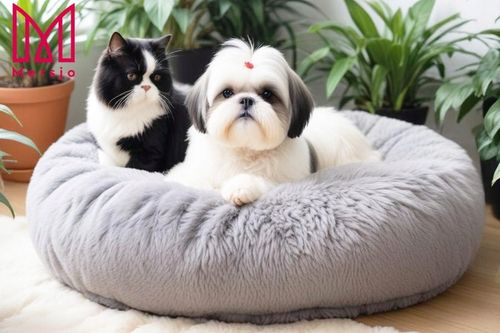 LEGOWISKO PLUSZOWE DLA PSA KOTA posłanie kojec PODUSZKA okrągłe MERSJO na Arena.pl