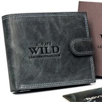 skórzany portfel męski na zatrzask - always wild