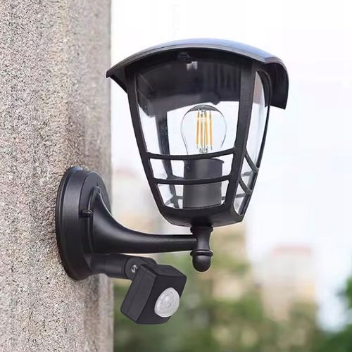 Lampa elewacyjna ogrodowa kinkiet zewnętrzny CZUJNIK RUCHU ZMIERZCHU na Arena.pl