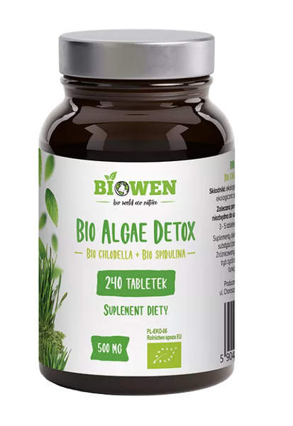 Algi Detox BIO 240 Tabletek - Biowen zdjęcie 1