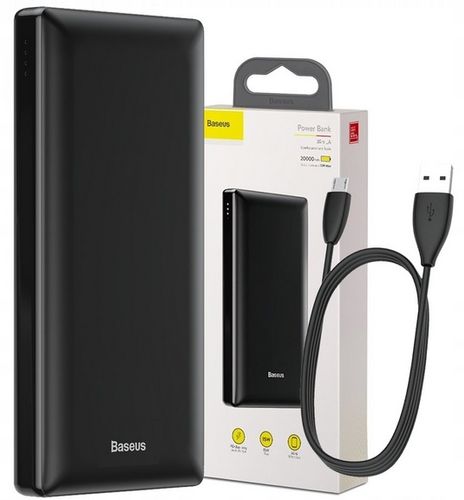 BASEUS POWER BANK USB USB-C MICRO PD 3A 20000mAh na Arena.pl